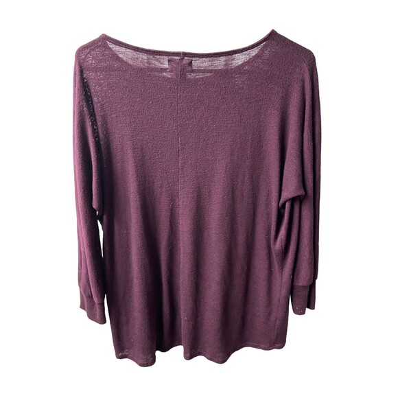 Old Navy Sweater Womens Small Burgundy Round Neck Long Sleeved Pullover - Picture 2 of 5